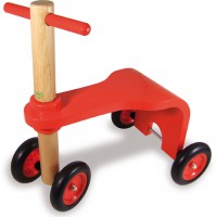 Porteur en bois ready made rouge VILAC Neuf